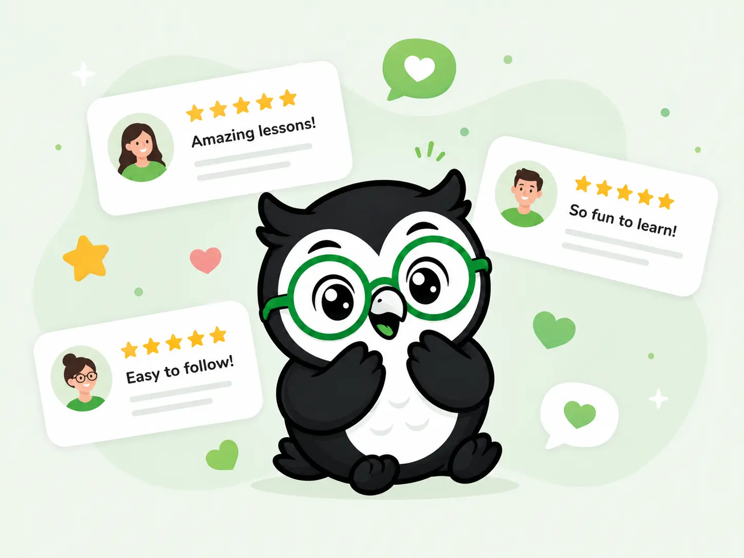 LKP SlangTech learner testimonial illustration